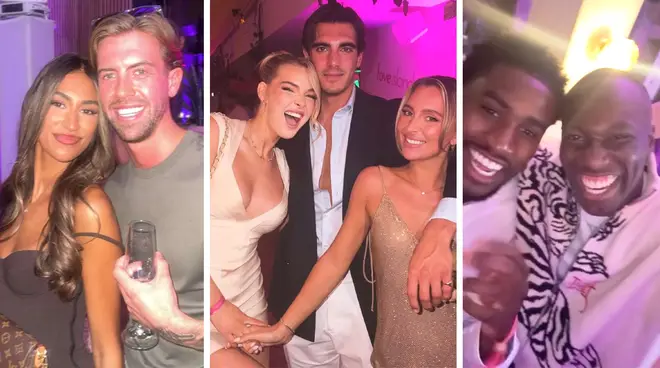 Love Island's Priya and Aidan, Robyn, Lorenzo and Yasmin, and Simba and Ope.