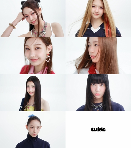 This composite photo provided by ABD shows each member of new K-pop girl group Tuide. (PHOTO NOT FOR SALE) (Yonhap)
