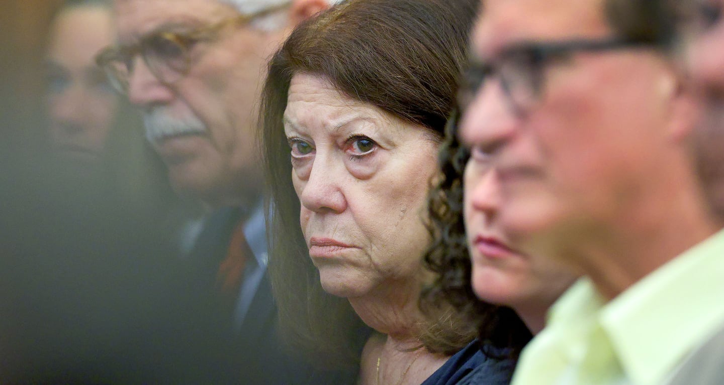 Defendant Lindsay Clancy's mother Paula in court on Monday.