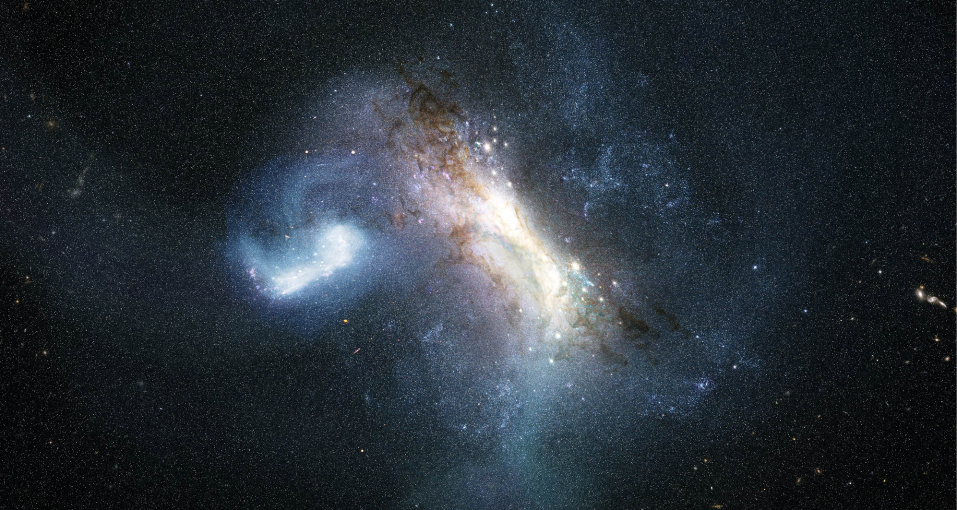 The earliest galaxy 'swallowed' by the cannibal Milky Way left a scar at its heart