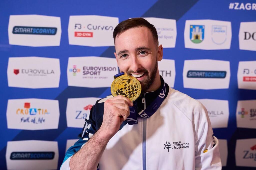 Artem Dolgopyat continues to make history in Israeli gymnastics (Photo: Denis Vakhrushev, Courtesy of the Gymnastics Association) דולגופיאט