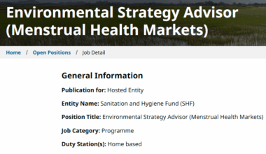 Work Remotely as an Environmental Strategy Advisor at UNOPS: Home-Based, 12-month Retainer Assignment