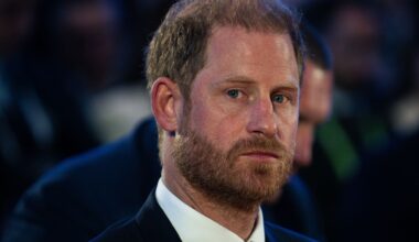 Prince Harry delivers a speech during the Kyiv Security Forum on April 23, 2026