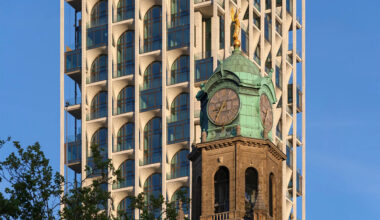 ODA completes arching tower above historic Rotterdam post office | News