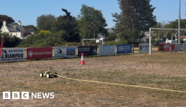 Clubs battle to prepare pitches ahead of new season - BBC