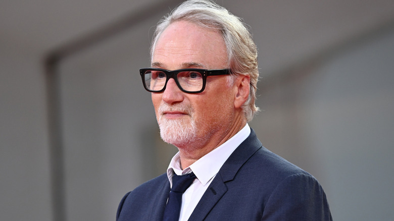 Director David Fincher attends a red carpet for the Netflix movie 