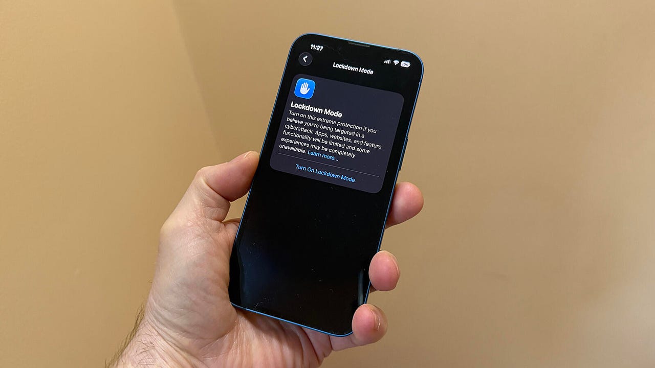 Enable Lockdown Mode on an iPhone