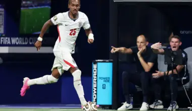 Soccer Football - FIFA World Cup 2026 - Semi Final - England v Argentina - Atlanta Stadium, Atlanta, Georgia, U.S. - July 15, 2026 England's Djed Spence in action IMAGN IMAGES via Reuters/Brett Davis