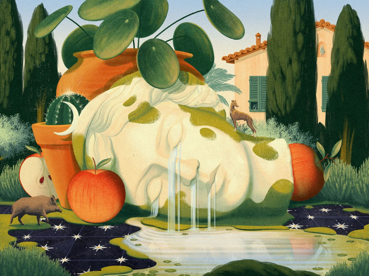Myriam Wares crafts a winter that looks nothing like winter in a surreal series about starting again in Italy