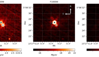 Astronomers searched five million stars and found seven red dwarfs with the strange infrared signature expected from Dyson spheres. Webb has now exposed two as chance alignments with distant dusty galaxies—one probably powered by a buried supermassive black hole—but five still lack a confirmed explanation.