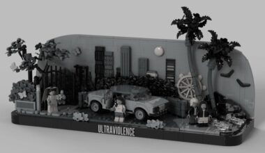 Someone Built Lana Del Rey’s Ultraviolence Album Art as a Monochrome LEGO Diorama