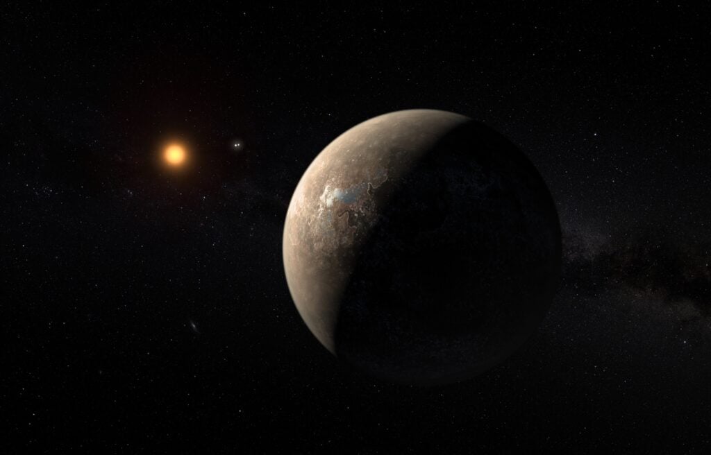 Two habitable-zone planets now sit within 11 light-years of Earth: Proxima Centauri b at 4.24 light-years, confirmed years ago, and GJ 887 d at 10.7 light-years, confirmed only in 2026 — both orbiting red dwarfs, and both raising more questions than they answer