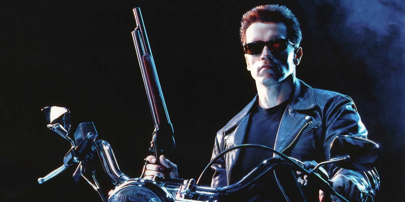 The Terminator with a gun in Terminator 2: Judgment Day
