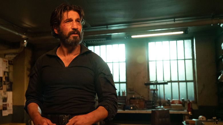Frank Castle in a workshop in 