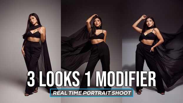 One 48-Inch Octa, Three Portrait Looks