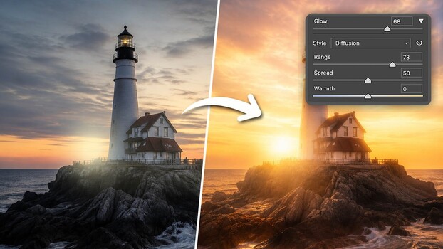 Soft Glow Effect Works Right in Camera Raw