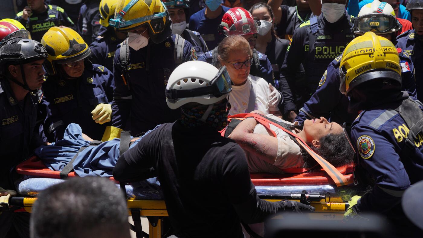 Earthquake response strains Colombia's new government and rescuers : NPR