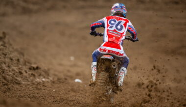 Hunter Lawrence wins 450 Budds Creek Moto 1 as Jett Lawrence struggles to fifth