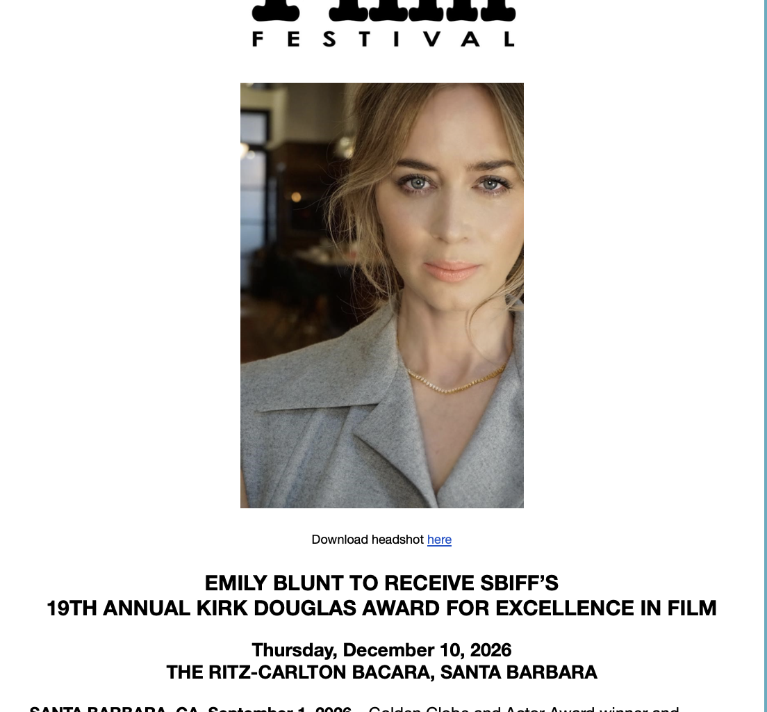 Best Actress: The Emily Blunt Oscar Campaign Begins – Awards Daily