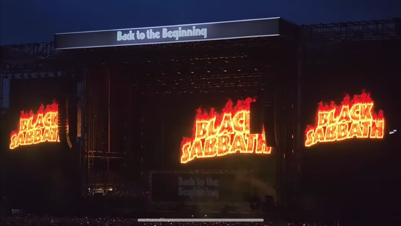 Back to the beginning Ozzy Osbourne -Black Sabbath - July 5 2025 Villa Park Birmingham - YouTube