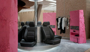 YONT studio transforms berlin's KaDeWe with analog sound installation