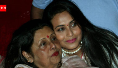 Aamir Khan and wife Gauri visit Rani Mukerji to offer condolences following her mother Krishna Mukerji’s demise |