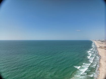 The Israeli coast off Ashkelon. Israel will apparently need more facilities, with each costing billions of shekels to build. Credit: Roy Jaijel/Israel Oceanographic and Limnological Research Institute The Israeli coast off Ashkelon. Israel will apparently need more facilities, with each costing billions of shekels to build.