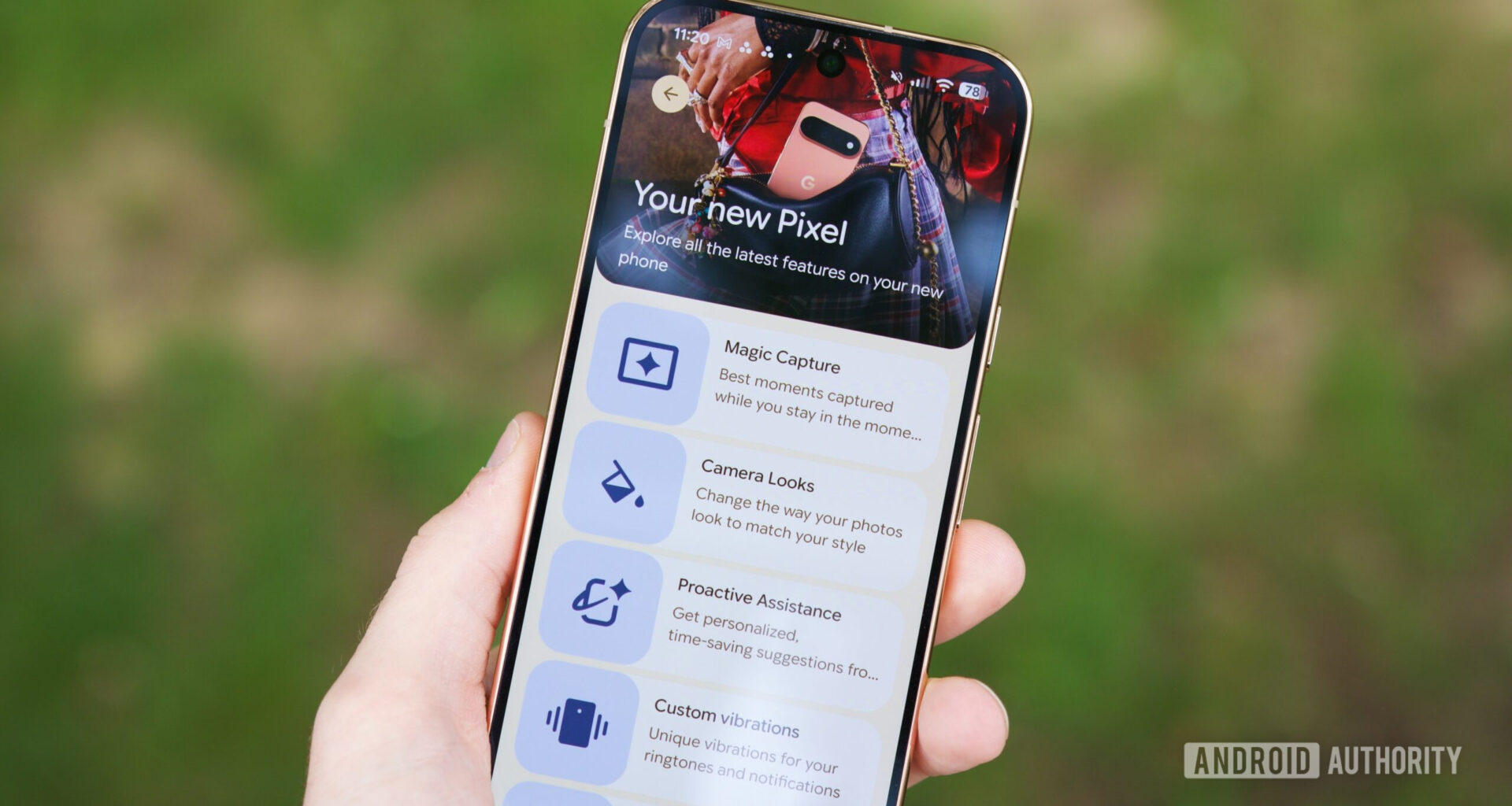 My Pixel app showing new features on the Pixel 11 Pro.