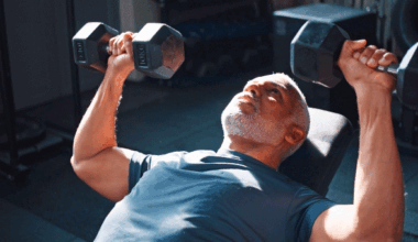 Man lifting weights