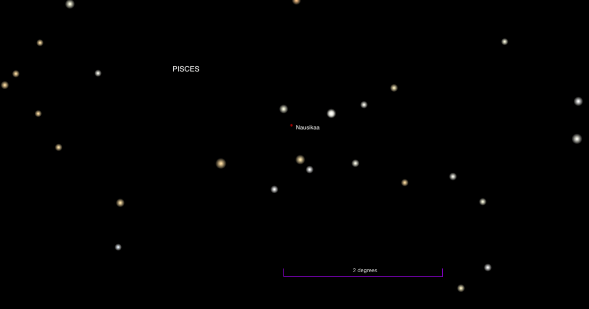 The Sky Today on Wednesday, September 30: Asteroid Nausikaa at opposition