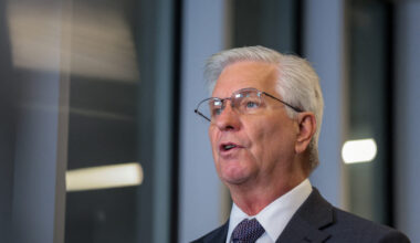 Federal Reserve Board Governor Christopher Waller speaks prior to giving a Reuters NEXT Newsmaker interview in Washington
