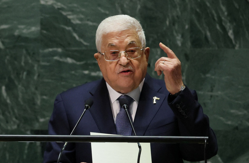 Palestine’s President Mahmoud Abbas addresses the 78th Session of the U.N. General Assembly in New York City, U.S., September 21, 2023.