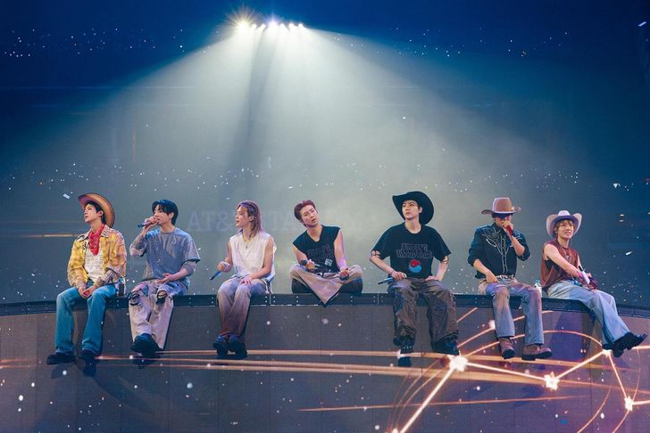 BTS perform on stage for its 'ARIRANG' world tour concert in Arlington, Texas, Aug. 15. Courtesy of BigHit Music
