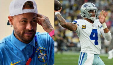 Neymar Jr. arrived at the Maracana for the NFL, and the Cowboys made sure he stood out
