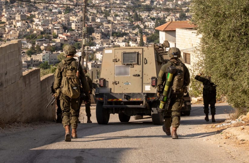 IDF troops operate in the West Bank, August 17, 2026.