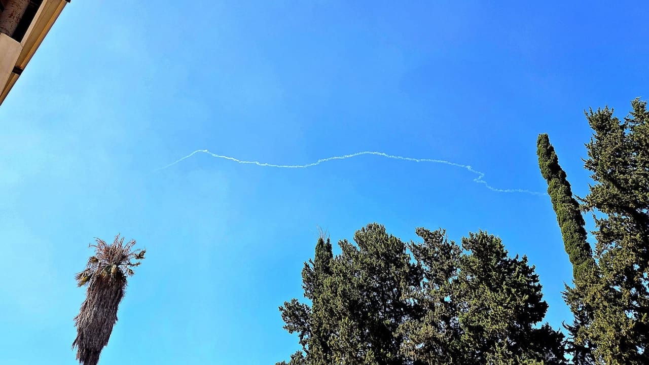 Interception recorded in northern Israel.