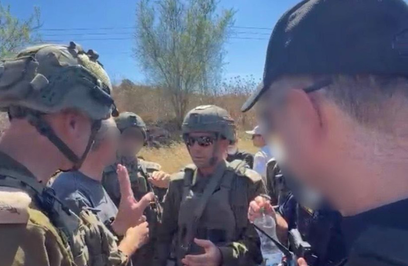 IDF Central Command Chief Maj.-Gen. Avi Bluth and Judea and Samaria Division Brig.-Gen. Kobi Heller hold a situational assessment following a terror attack in the West Bank, September 20, 2026.
