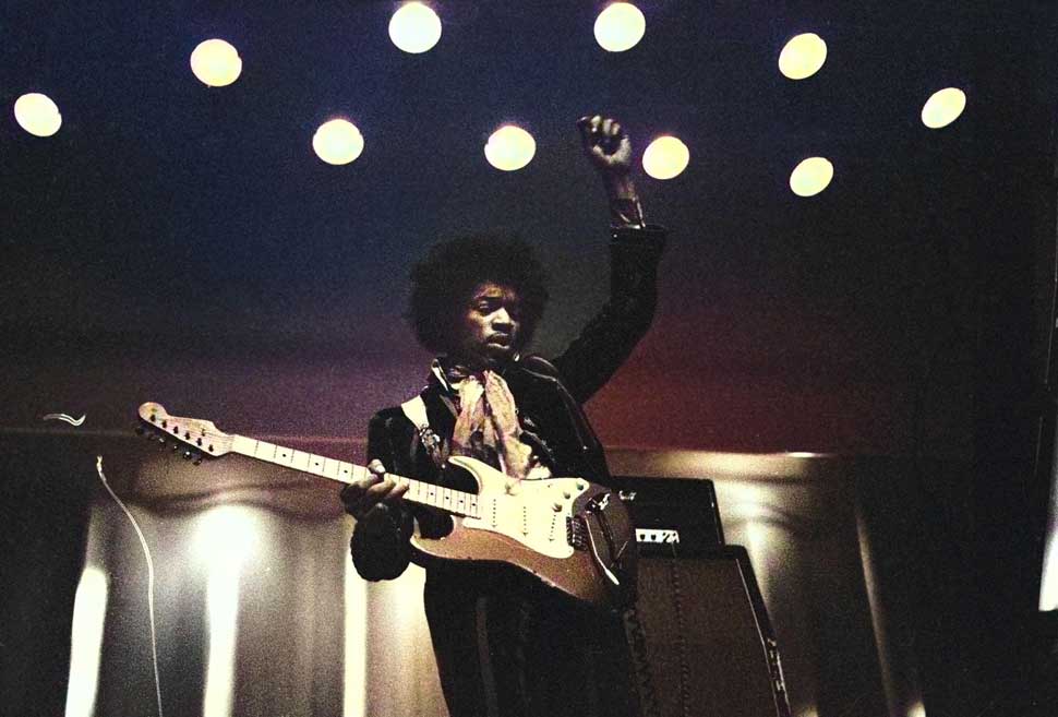 Jimi Hendrix onstage