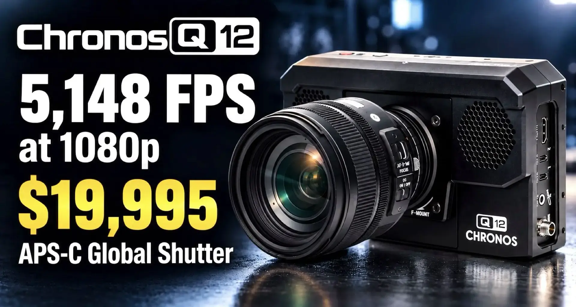 Chronos Q12 APS-C Global Shutter Camera Announced: 5,148 FPS at 1080p for $19,995