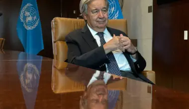 Preparing to leave office, with world beset by problems, UN chief talks of a way forward