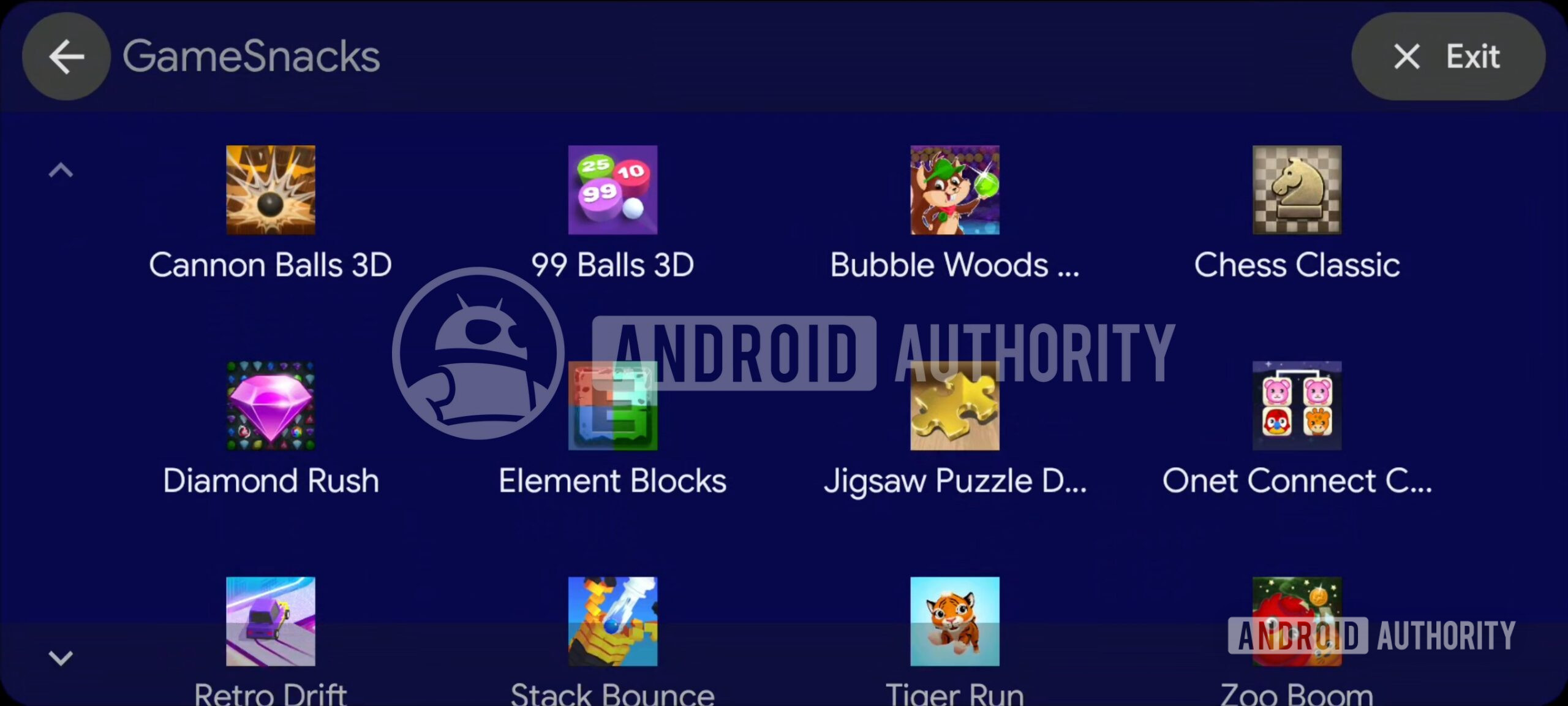 GameSnacks Android Auto Immersive 1
