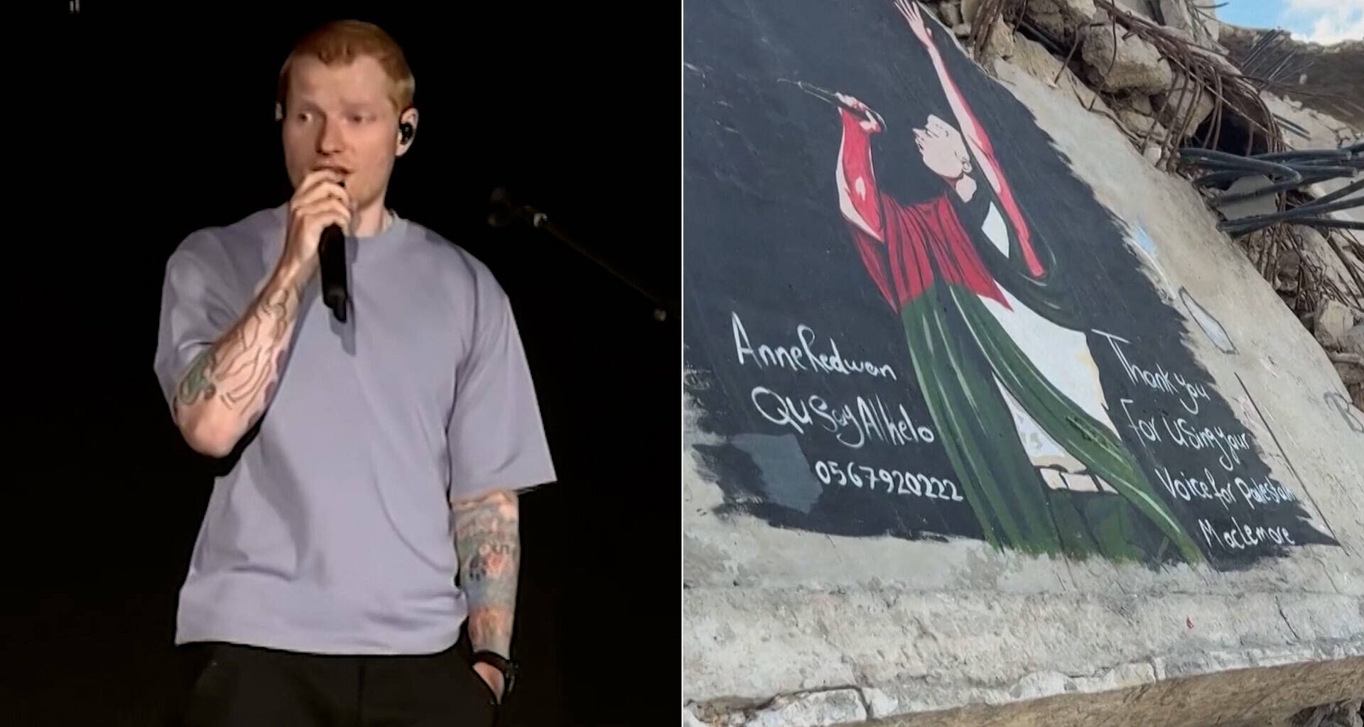 Ed Sheeran Addresses Gaza for First Time After Dropping Macklemore from Tour