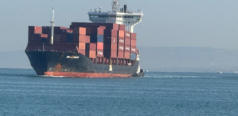 ZIM container ship credit: Shimon Yona
