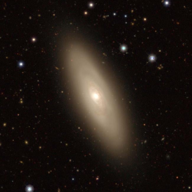 The Seyfert galaxy NGC 1386 was part of a study of such galaxies that explored the actions of the central supermassive black hole and its effects on star formation in nearby regions. Credit: DESI Legacy Survey.