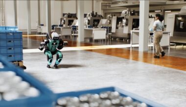 New Humanoid Worker Bot Seems to Cower When It Encounters Humans
