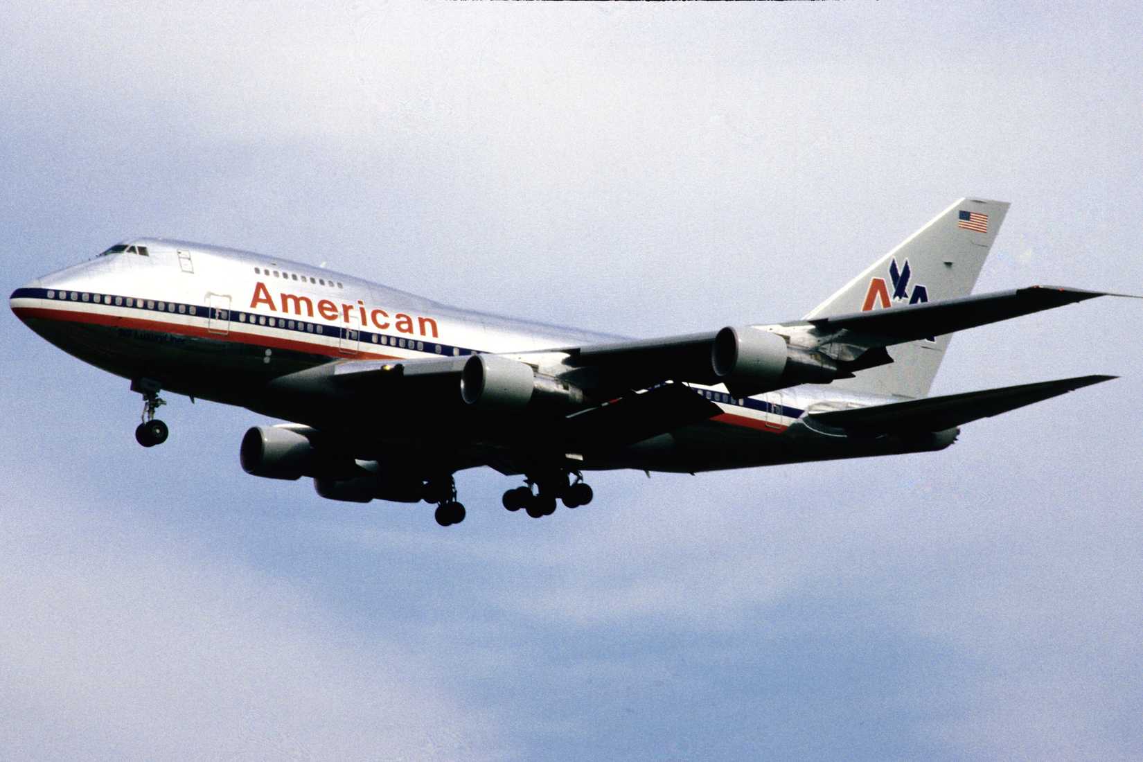 American Airlines Boeing 747SP in flight
