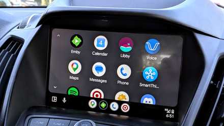 Android Auto app launcher in Ford car