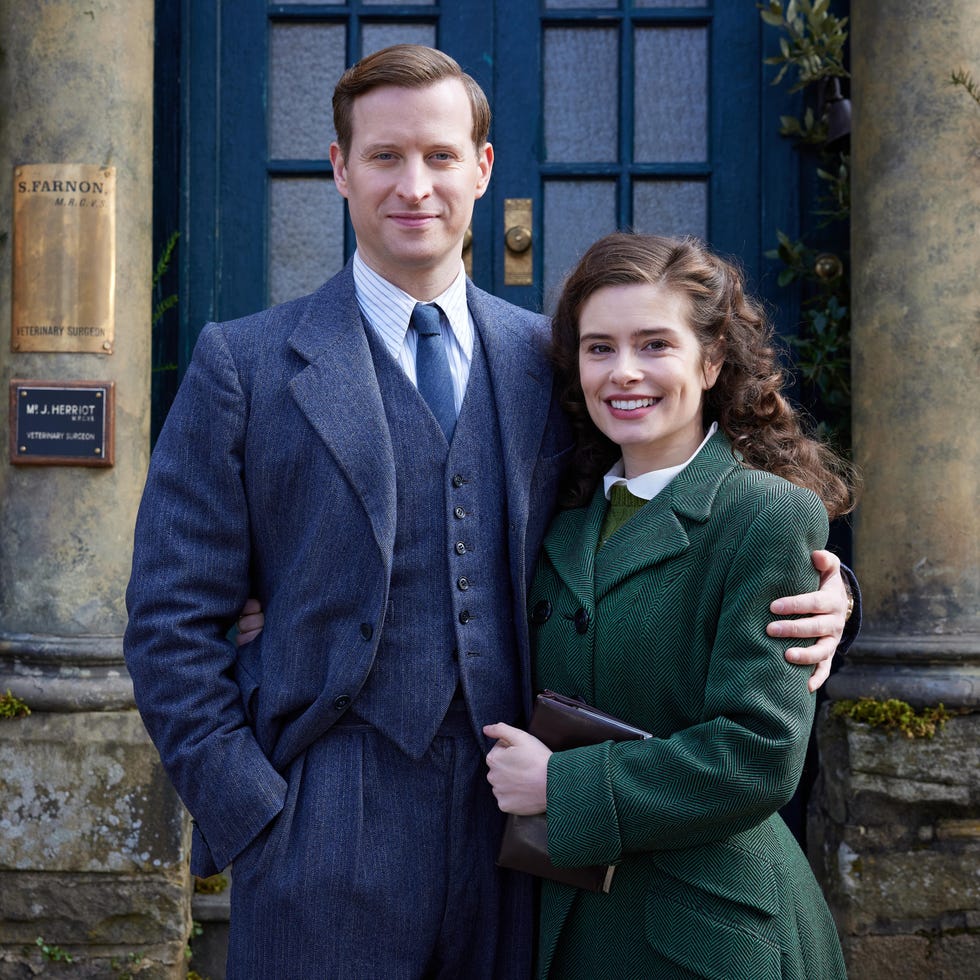 james herriot (nicholas ralph) helen herriot (rachel shenton)acgas7 unit stills ep1 james herriot (nicholas ralph) helen herriot (rachel shenton)acgas7 unit stills ep1