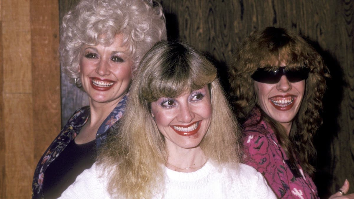 Dolly Parton, Stella Parton and Freida Parton stand at Bearsville Studios in North Hollywood.