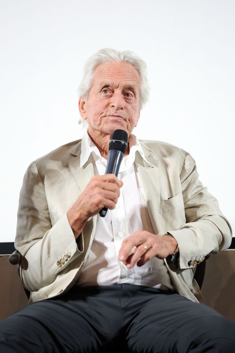 Michael Douglas on June 10, 2025 in Taormina, Italy. 